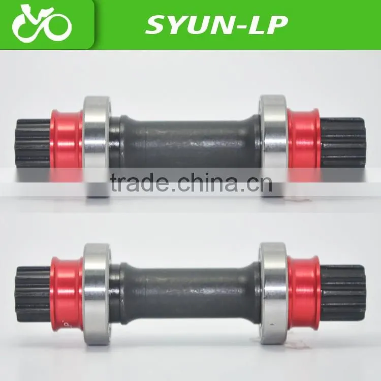 wholesale high quality Crom steel syun lp BMX MTB isis 10 thread BB axis bottom bracekt