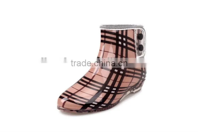 Women Garden Boots transparents Ankle Rain Boots