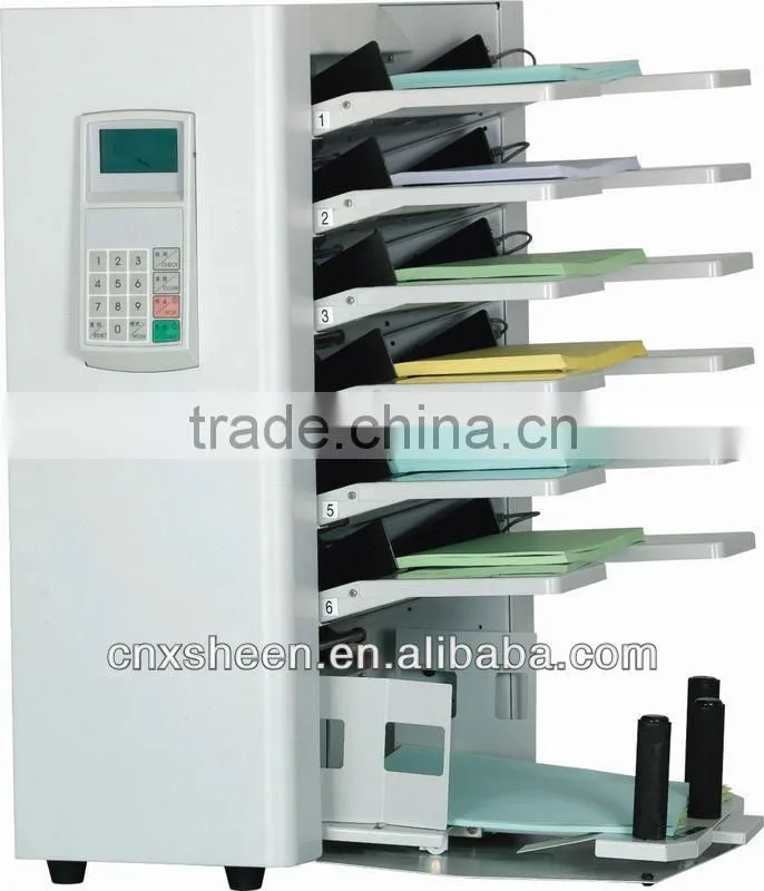 six trays digital paper collator machine, paper collating machine XH-II
