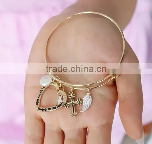 >>NEW SW16606 promotion charm bracelet heart cross bracelet/