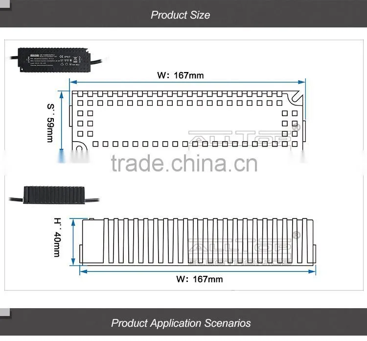IP67 Waterproof constant current led 100W 36 volt power supply
