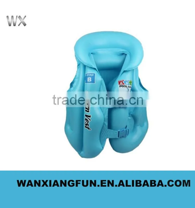 Wholesals Promotional Water floating inflatable life vest for children and adult