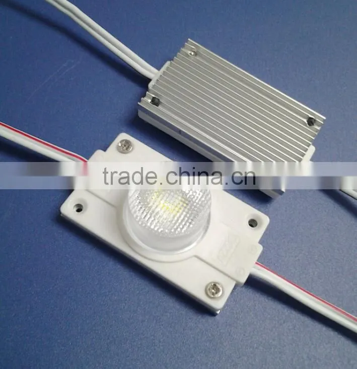 High power led module 3W advertising module radiator waterproof led module led edge lit ABS injection module for light box