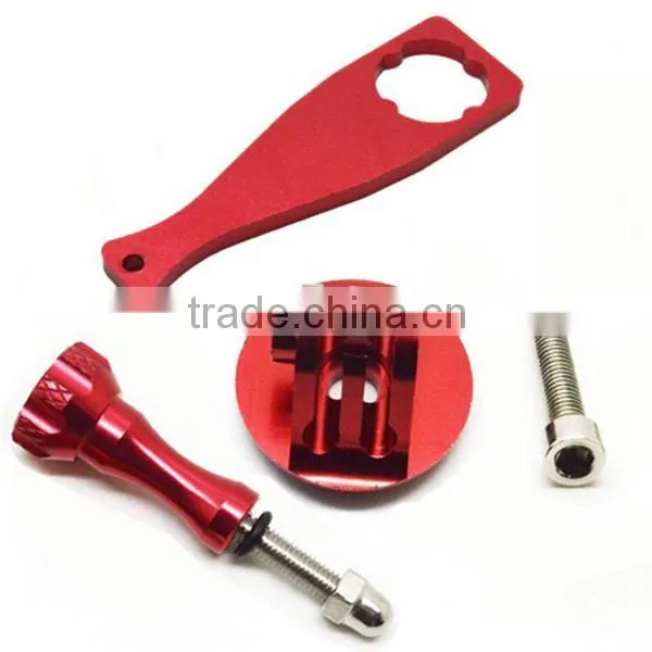 Aluminum Alloy Bicycle Headset Mount Adapter with Screw & Wrench Spanner For GoPro Hero 4/3+/3/2