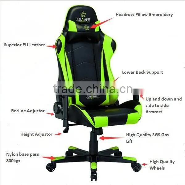 2016 Cheap ergonomic office chair/ ak racing seat/racing seat office chair