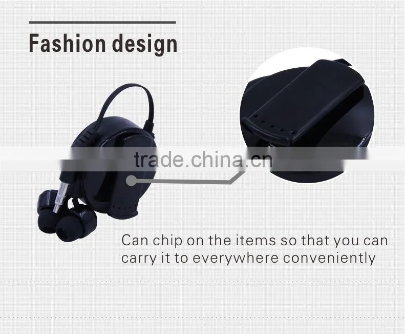 At a sale new design retractable patent desigh cheap earphone without mic
