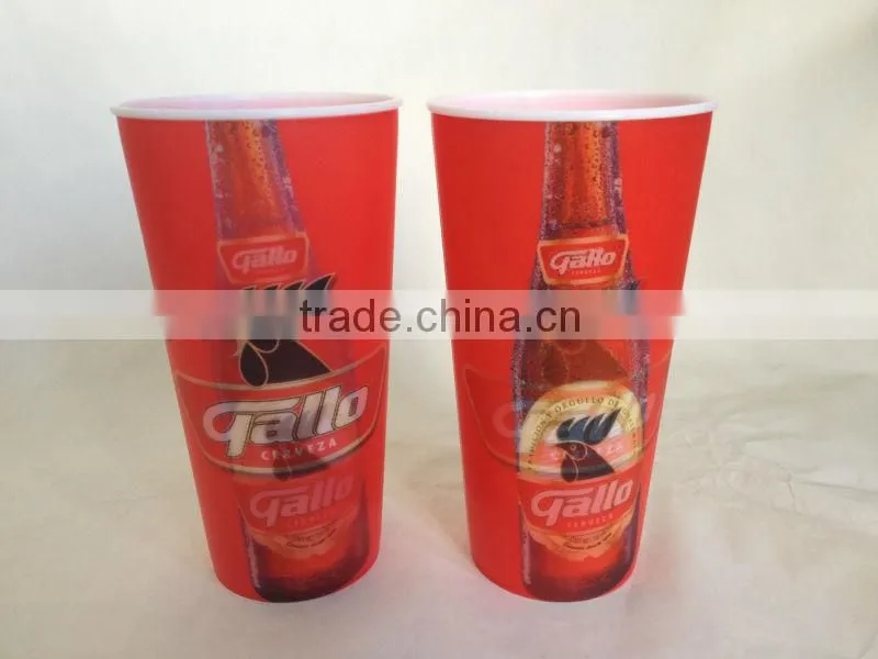 Advertising printing 900ml plastic cup