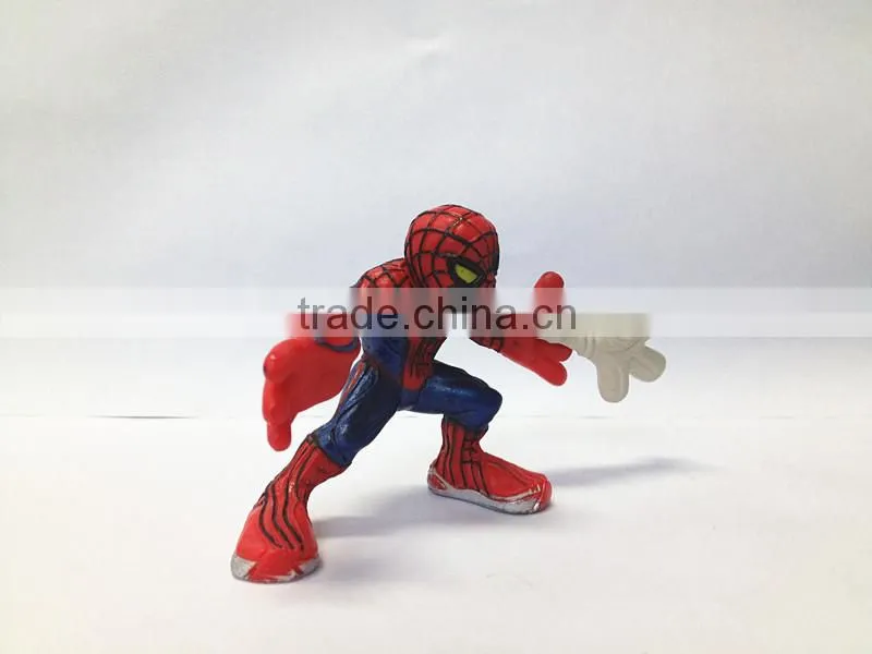 Mini Children Outdoor Amusement Equipment Spider Man Plastic Figurine