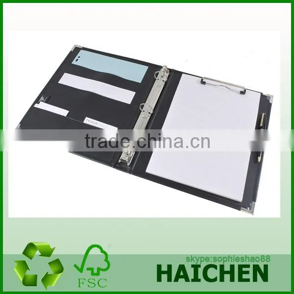 A4 EXECUTIVE CONFERENCE FOLDER ZIPPED CALCULATOR WITH NOTEPAD 4D RING BINDER [