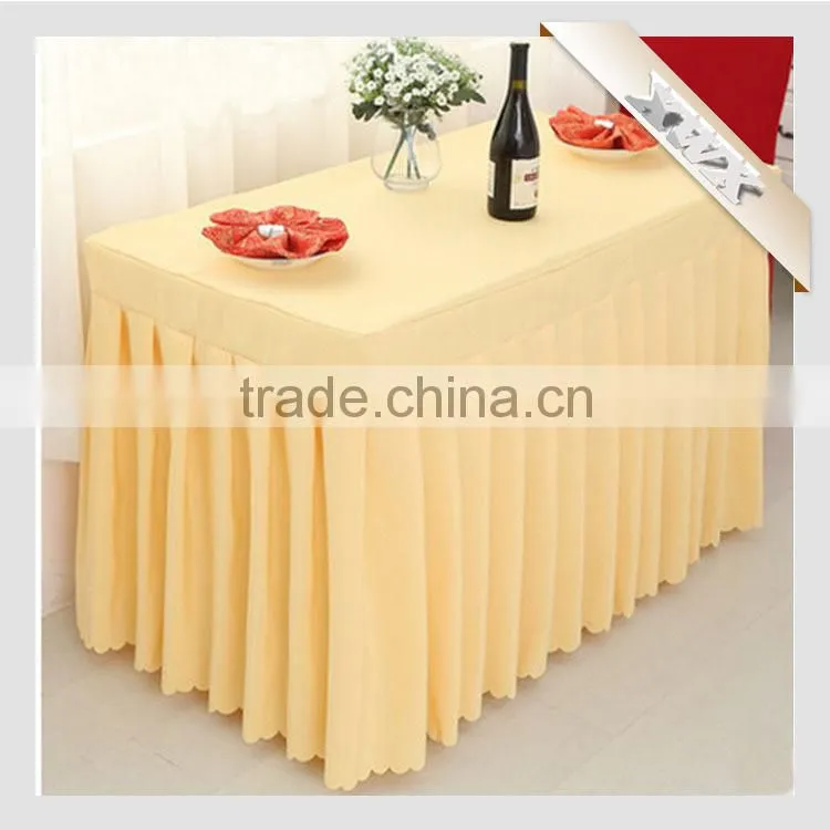 Factory Wholesale 100% Polyester White Table Cloth Made in China
