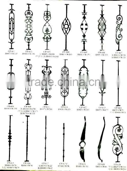 Top-seling hand forged wrought iron gate parts LB06-F-F-0014