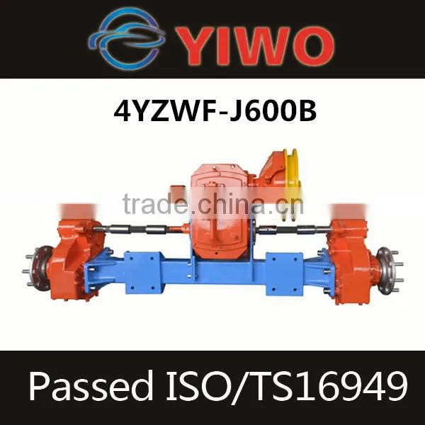 split type combine harvester axle