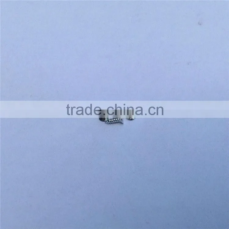White zinc screws with pentacle drive M1*3.5