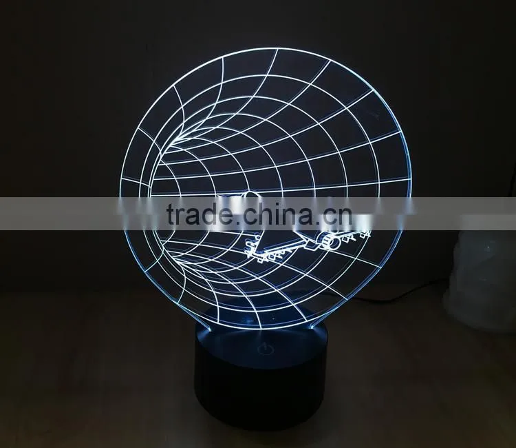 Color Changing 3D Space Craft Led Light