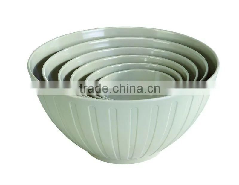 4pc green color melamine mixing bowl