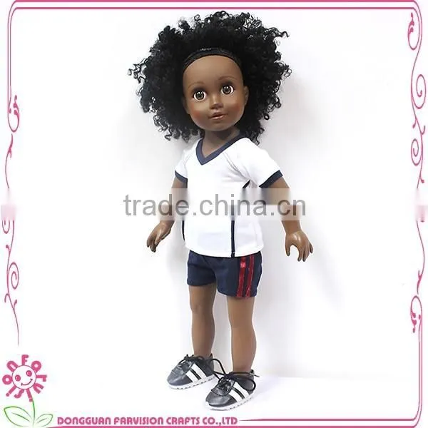 Baseball black doll with wholesale sneakers shoes for dolls