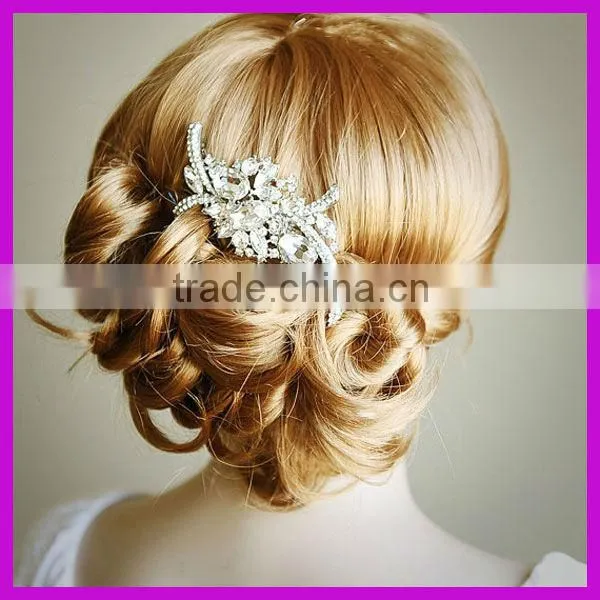 Luxurious rhinestone hair bow with pearl manufacturers Chins supplier BY 1880