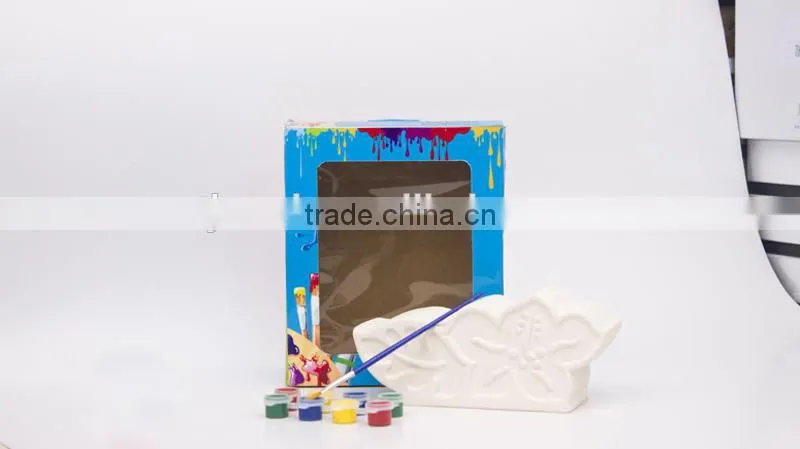 DIY PAINTING ARTWARE CERAMIC FLOWER SAVING BANK