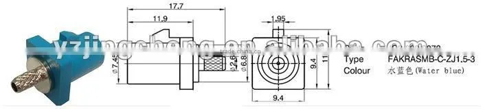 SMB plug for RG174 RG316 FAKRA male connector