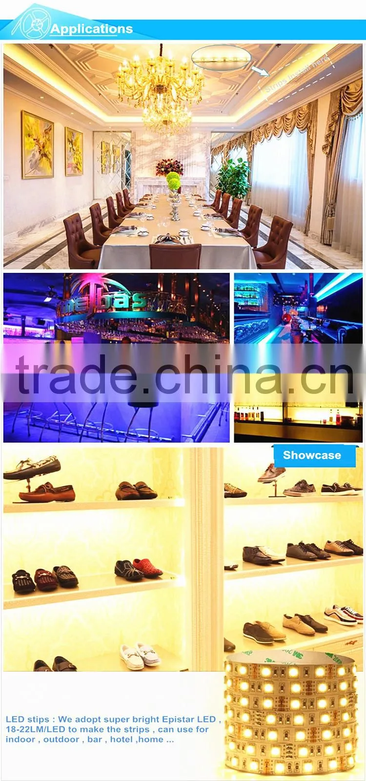 Super Bright Double Line White LED Strip 3528 240LEDs/M 3 Years Warranty