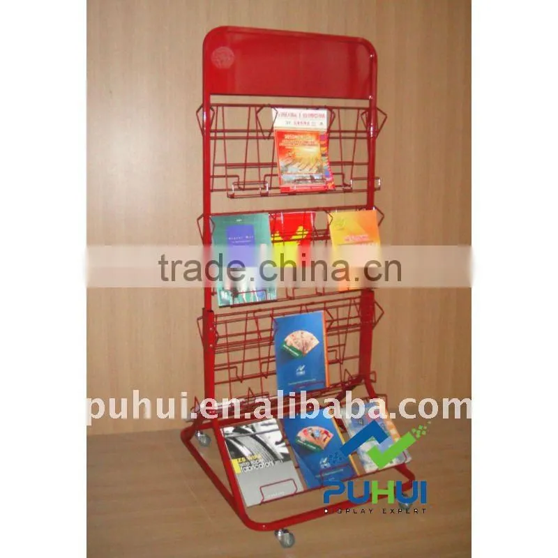 four sides book display rack