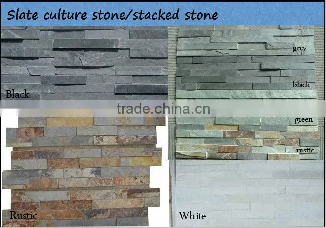 Natural decorative slate stone wall panel