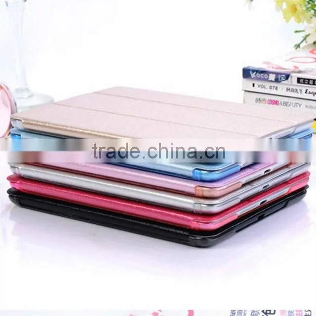 PU leather three folder best for ipad air case D0110