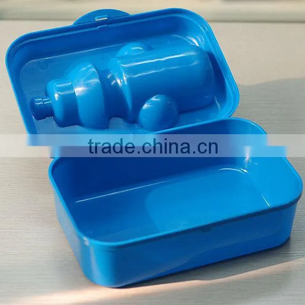Customized airtight microwave plastic kids lunch box for picnic/shcool