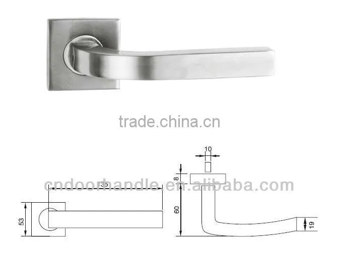 Stainless steel double swinging door lock