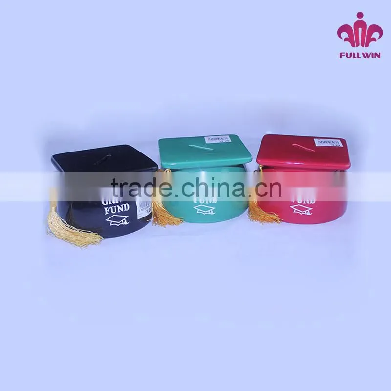 Specialized unique ceramic coin bank box