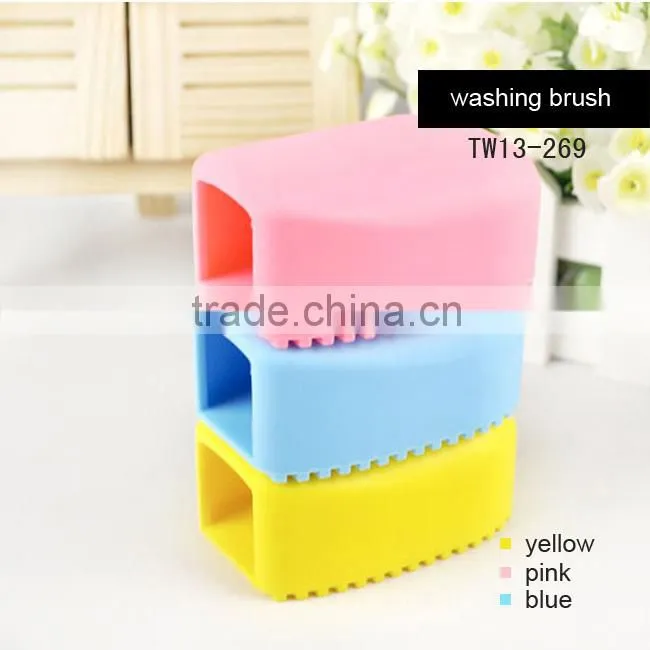 Cute silicone laundry brush silicone wash brush