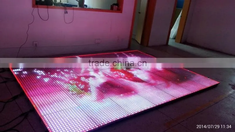 China LED Display Panel 50X50cm Video Dance Floor For Sale 3D Effect Stage Lighting Wedding Christmas Decorative Club Party