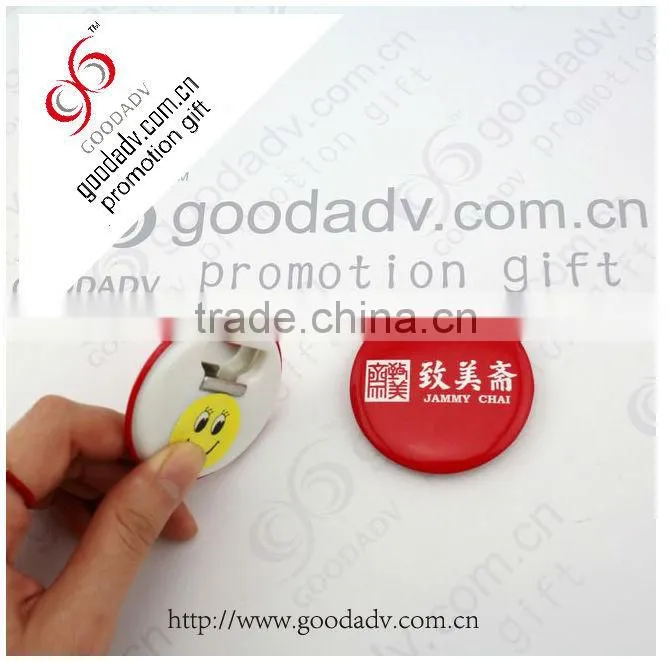 58mm round custom tinplate opener / cheap button badge bottle opener