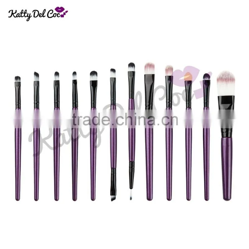 Cheap professional 12pcs eyes makeup brushes with best quality