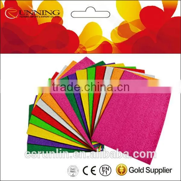 Children DIY self-adhesive eva glitter punched goma eva foam sticker