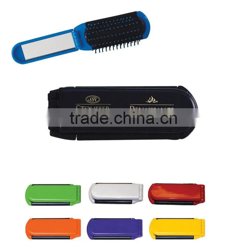 Kwik-Fix Folding Brush With Mirror
