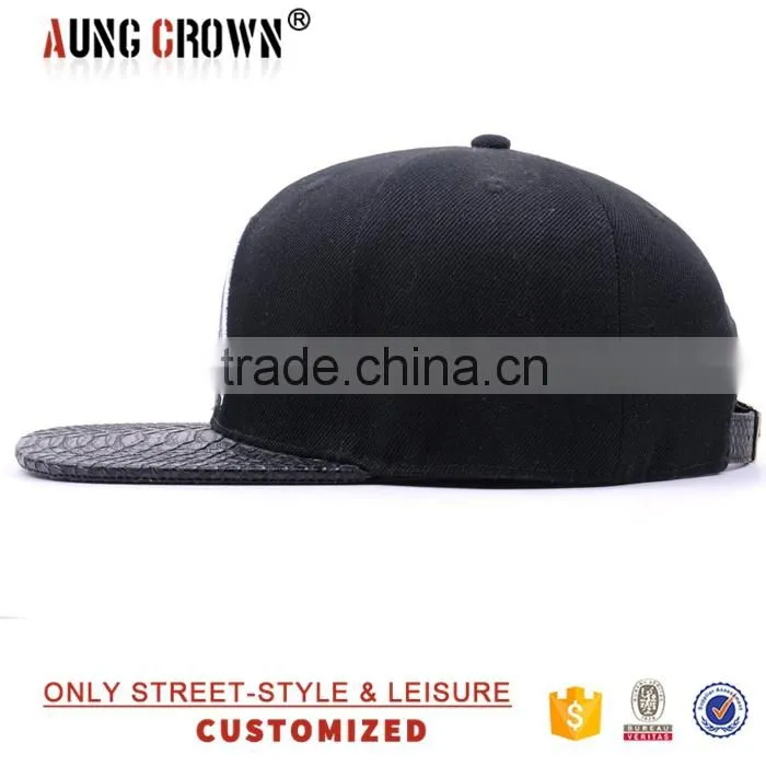Fashion 6 panels 3D logo custom snap back hat