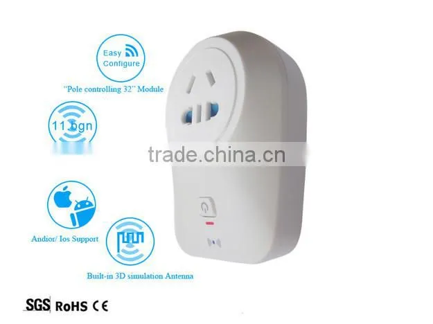 electric socket new design remote control power strips WI-FI plug particular for Europe Market