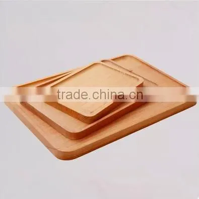 wholesale simple wood square plate for food
