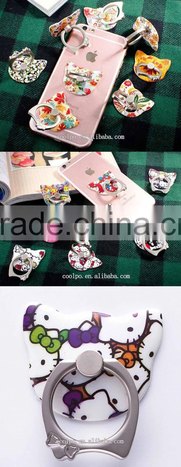 mobile phone accessory cat phone holder , ring cell phone holder