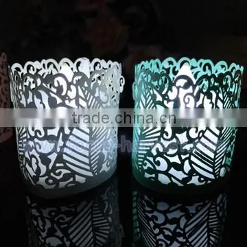 A811 Christmas crafts candle wraps laser paper LED light for wedding party decoration gift