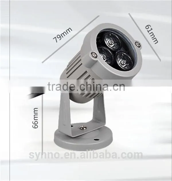 Hot new products for 3w rgb cheageable waterproof ip65 garden led flood light