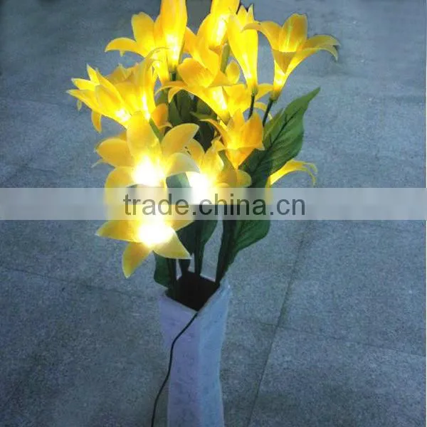 tulip,lily light up office decoration items
