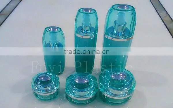 Plastic Oval-shaped Lotion Bottle for cosmetic Packaging