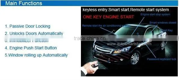 Smart Start Engine remote start engine car parts for Volkswagen GOLF