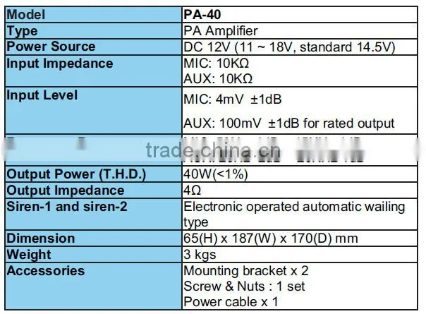 pa car amplifier professional manufacturer