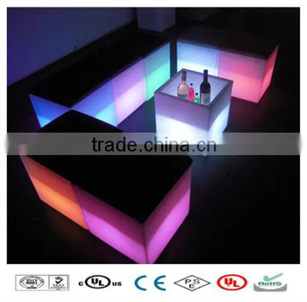 Snake shape 16 color changing eco-friendly LED Light Stool Bar