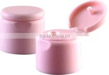 Plastic flip on cap
