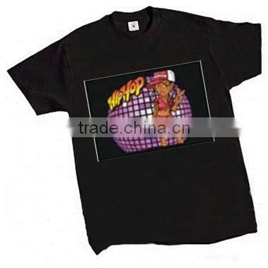 The most popular EL T-shirt (Factory Price, Good Quality)