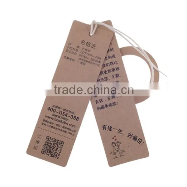 High quality custom printed craft paper tag
